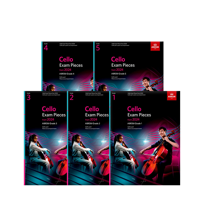 英皇大提琴考级教材 2024新版全套一级至五级 ABRSM原版乐谱书 Cello Exam Pieces Grade Initial-5-图2