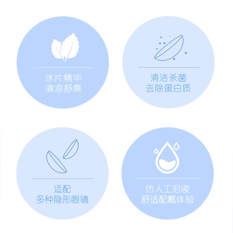卫康清凉型隐形眼镜护理液500ml多功能隐型美瞳药水旗舰店药房 - 图1
