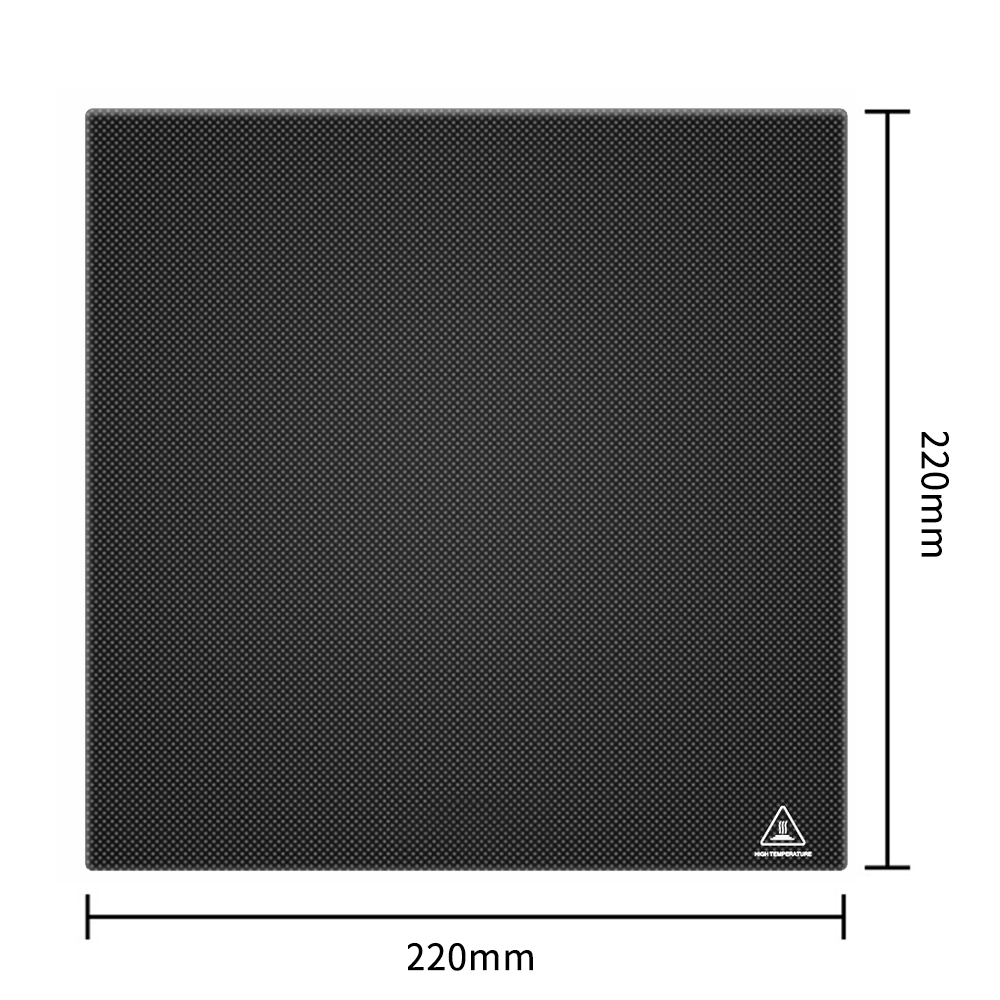 可定制3D打印机拓竹晶格玻璃平台碳晶硅涂层热床板平整度高易取模 - 图0