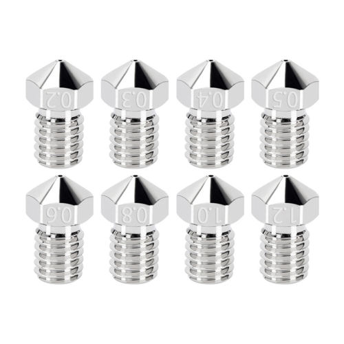 E3D V6镀铜喷嘴耐高温350度电镀镍铜挤出voron红蜥蜴V5高品质喷头 - 图2