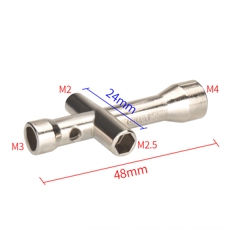 3d打印工具 十字扳手套筒迷你小十字套筒 M2/M2.5/M3/M4螺帽工具 - 图1