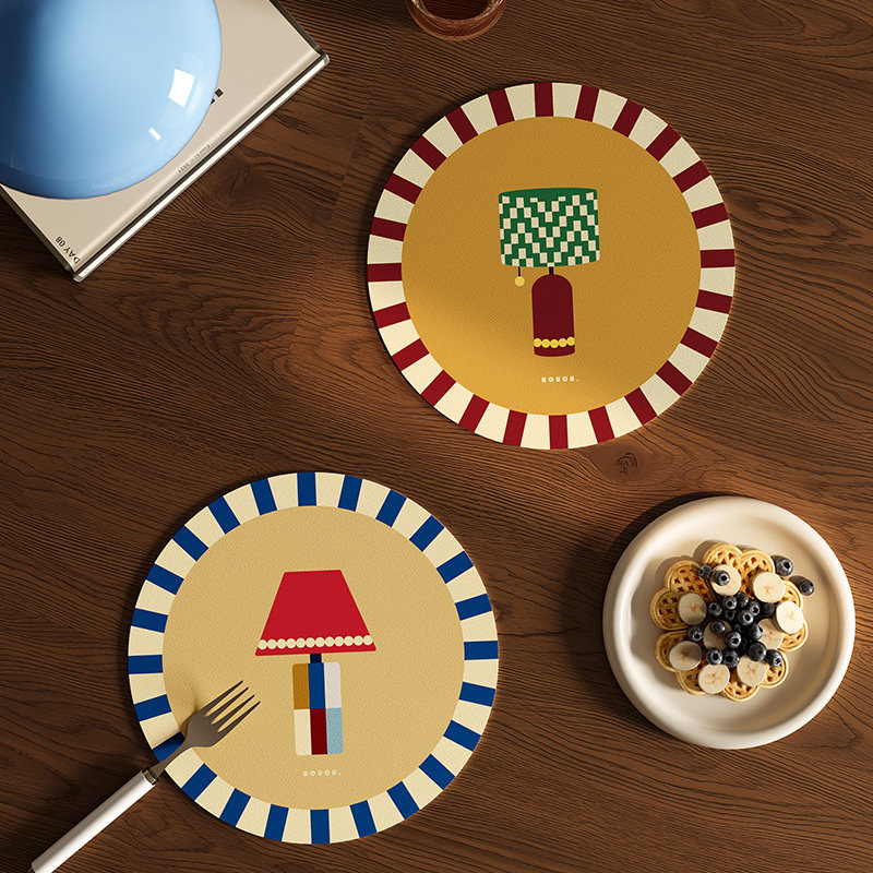 巴黎日记中古风简约易清洗防刮隔热保护垫杯垫碗垫台面保护垫高级,淘宝优惠券,粉丝福利购,淘宝优惠卷