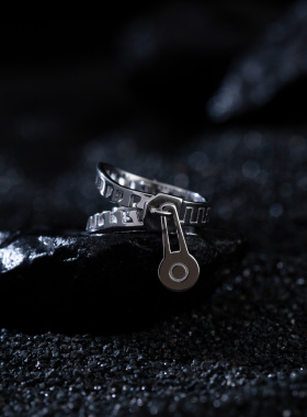 定金原创设计拉链款式戒指