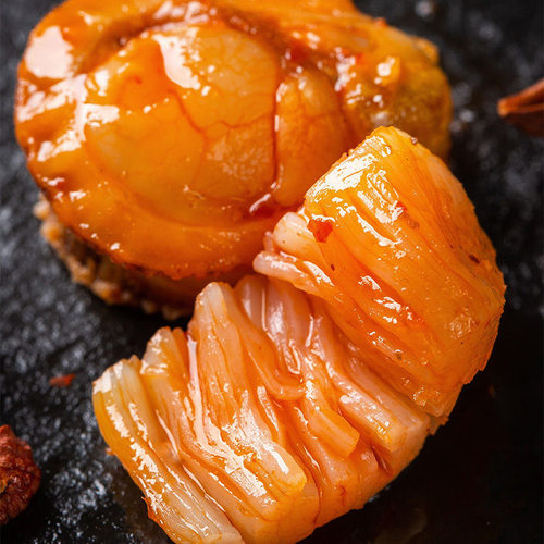 鲍鲜扇贝肉开袋即食蒜蓉香辣味贝类海鲜肉海味休闲解馋零食小包装 - 图3