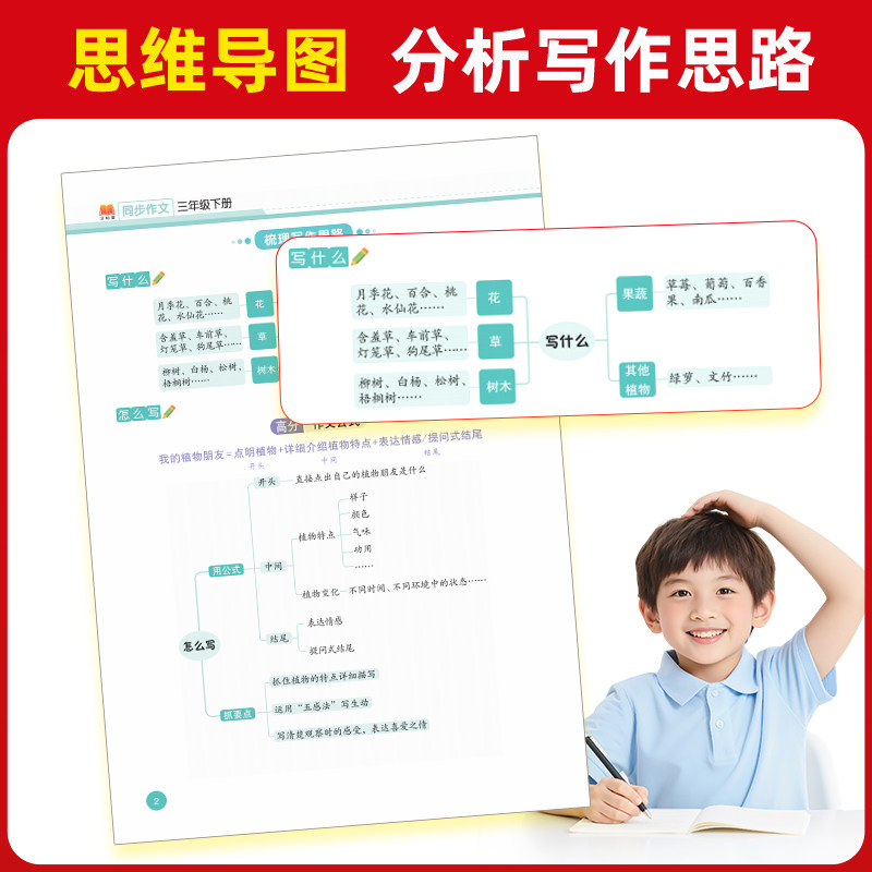 2024汉知简小学生语文同步作文一二三四六五六年级下册人教版作文素材写作技巧起步入门黄冈优秀范文大全指导阅读理解专项训练书