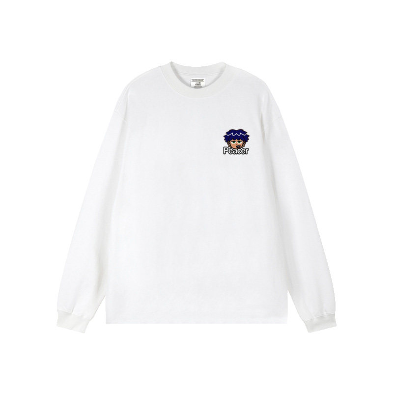 美式嘻哈人物印花重磅纯棉长袖t恤男秋季高街潮牌宽松休闲打底衫,淘宝优惠券,粉丝福利购,淘宝优惠卷