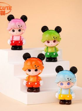 网红爆款盲盒Dimo米老鼠小摆件潮玩手办批发桌面树脂萌粒公仔摆件
