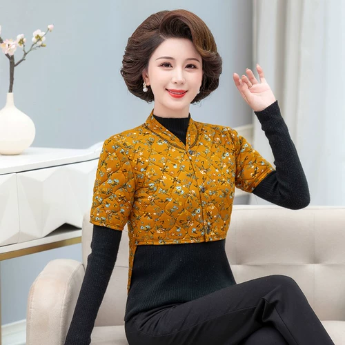 Удерживающий тепло утепленный жилет для матери, для среднего возраста