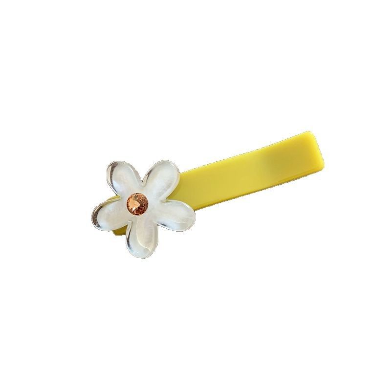 韩国复古白蓝色透明花朵鸭嘴夹水晶闪钻小花边夹甜美发夹刘海夹,淘宝优惠券,粉丝福利购,淘宝优惠卷