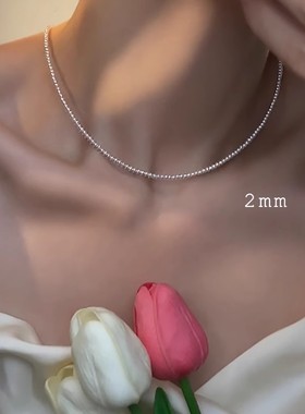 施家珍珠项链毛衣链正品纯银轻奢