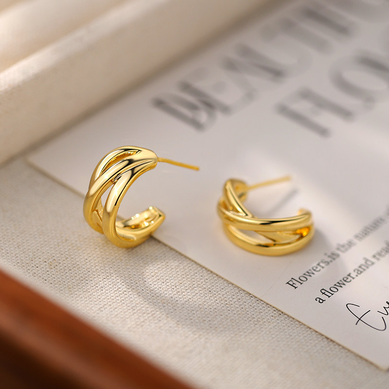 999银缠绕耳钉女小众设计耳环2025新款爆款轻奢高级感养耳洞耳饰,淘宝优惠券,粉丝福利购,淘宝优惠卷