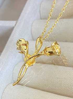 森系小众设计冷淡风锁骨链