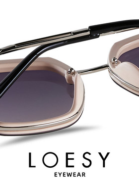 洛伊士偏光多边形时尚女太阳眼镜