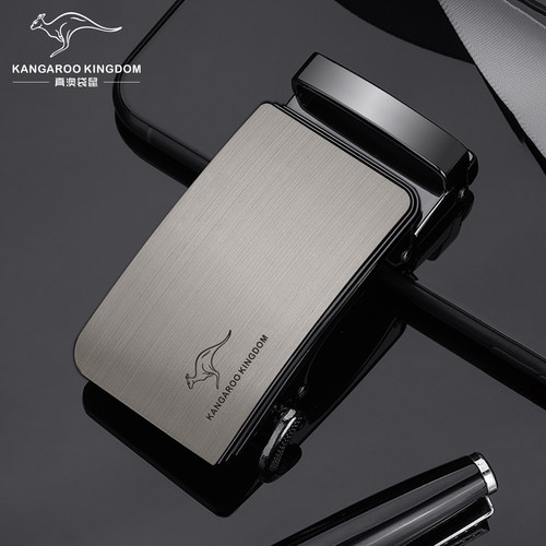 艺情袋鼠男士自动扣皮带扣高档金属腰带卡扣单扣合金皮带扣头高端 - 图0