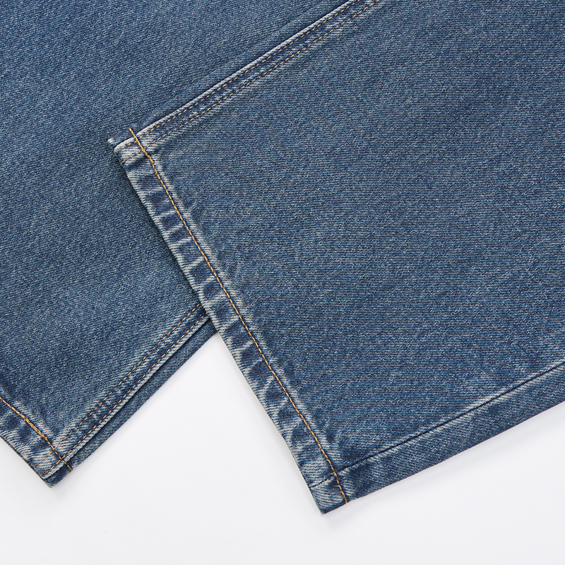 JASON WU2025秋季新款时尚复古怀旧小茧型直筒宽松通勤牛仔裤裤子 - 图3