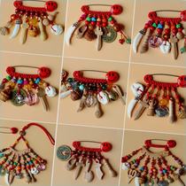 Baby Supplies Peach Wood Safety Pin Pendant Newborn Piggy Pregnant Woman Zhu Sand Dog Tooth Toddler Brooch Pin Lock Pin