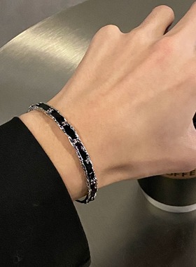 中性钛钢暗黑钛钢手镯