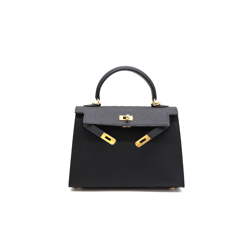 2023新款手掌纹宽肩带凯莉包女高级感百搭手提包大容量单肩斜挎包,淘宝优惠券,粉丝福利购,淘宝优惠卷