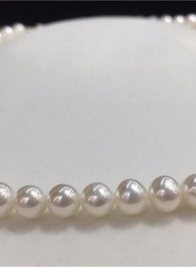 极力推荐 天然淡水珍珠圆珠项链珠光好女款项链珠宝 实物珠光好
