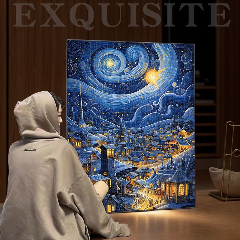 迪爱歪拼图2000片以上带相框成人版高难度巨型玩具砌图益智减压 - 图2