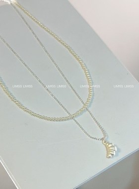 韩版小众设计感双层叠戴项链女时尚百搭简约高级感锁骨链颈链配饰