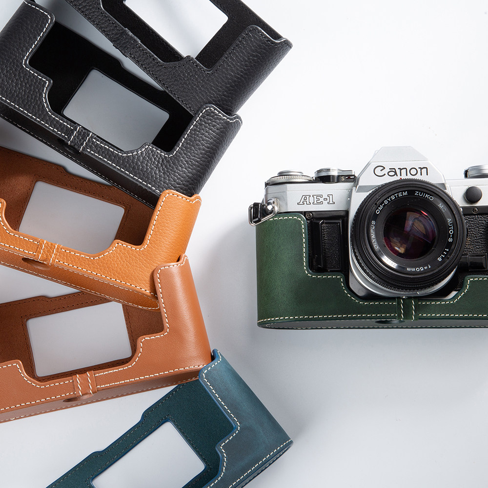 适用佳能AE1相机皮套ae-1 a1 AE-1P相机真皮保护套保护底座相机包,淘宝优惠券,粉丝福利购,淘宝优惠卷