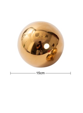 现代简约电镀金色球摆件家居客厅摆设轻奢样板间桌面托盘搭配饰品
