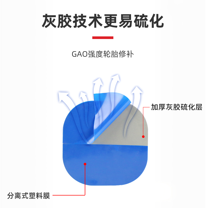 泰克 F116-F115多功能补胎胶片冷补贴片汽车轮胎真空胎加厚补胎片 - 图2