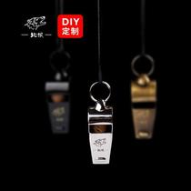 North Wolf Metal Whistles Pure Brass Midtone Referee Coaching Whistle Big Volume Sports Whistle silver Custom 065