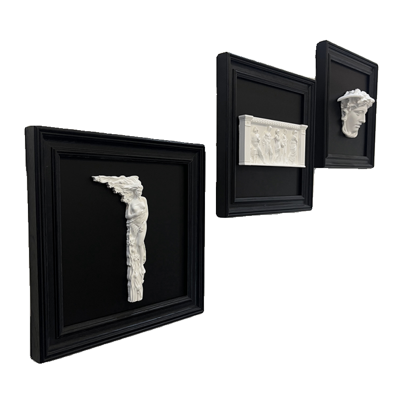 现代艺术装饰画家居墙面轻奢法式浮雕石膏立体挂画相框摆件礼物,淘宝优惠券,粉丝福利购,淘宝优惠卷