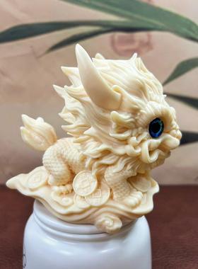 象牙果麒麟大摆件招财貔貅家居客厅博古架造景工艺品国潮瑞兽礼品