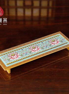 佛具用品大全供奉供具供佛家用花瓶佛前供水杯供盘香炉珐琅彩色