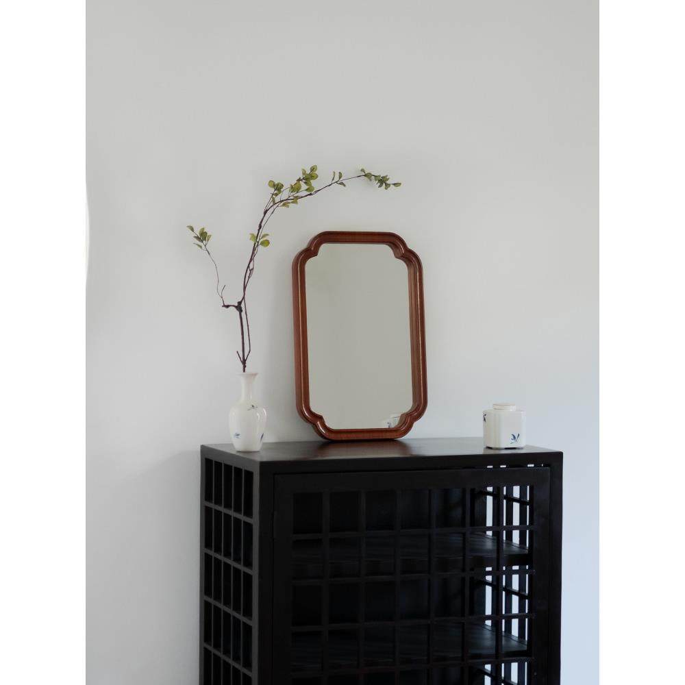 宋代美学覆古小轩花窗镜实木框新中式过道玄关茶室壁挂墙面装饰镜,淘宝优惠券,粉丝福利购,淘宝优惠卷