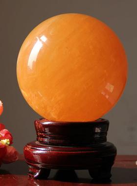 Verlude超大装饰自然客厅家居黄色水晶球开幕式装饰