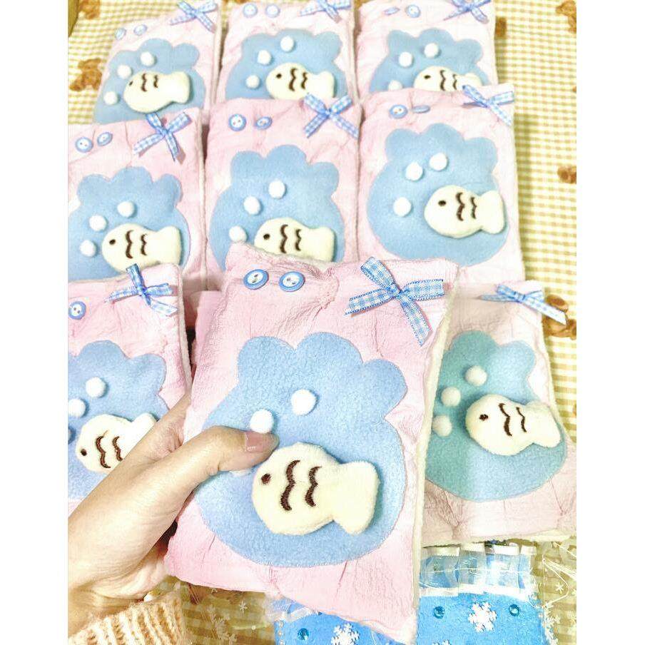 兔兔手帐铺子 | A7小鱼冒泡手帐本 活页本充棉夹棉被子手账本,淘宝优惠券,粉丝福利购,淘宝优惠卷