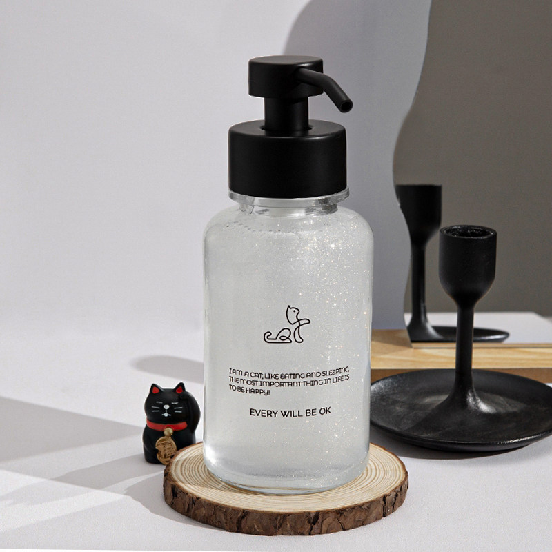 轻奢不锈钢玻璃乳液按压瓶洗手液瓶子沐浴露洗发水分装瓶家用酒店,淘宝优惠券,粉丝福利购,淘宝优惠卷