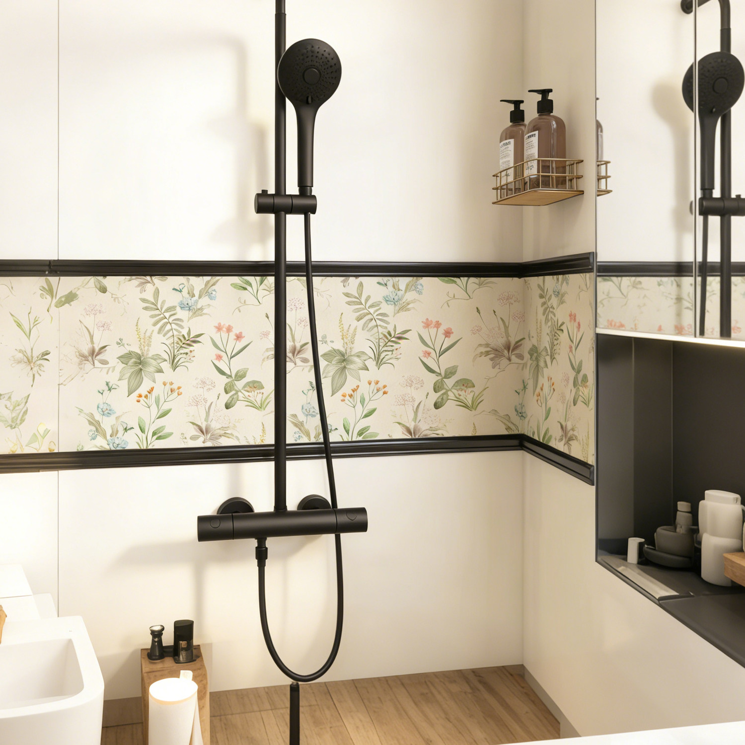 复古高级感卫生间墙纸防水可擦洗浴室瓷砖墙壁美化墙面遮丑装饰贴,淘宝优惠券,粉丝福利购,淘宝优惠卷