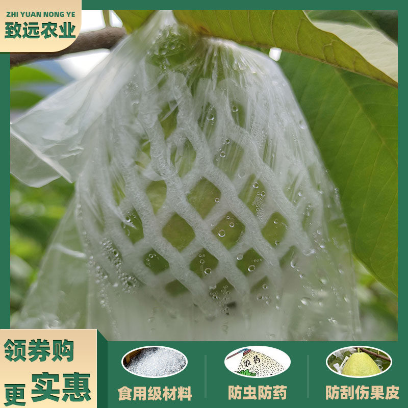 芭乐防虫网袋番石榴套袋网袋专用一体泡沫包装袋番石榴袋水果网套