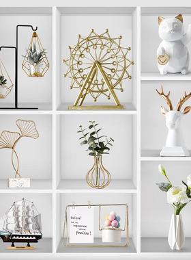 摆件家居装饰品创意客厅电视酒柜玄关小北欧轻奢风现代简约工艺礼