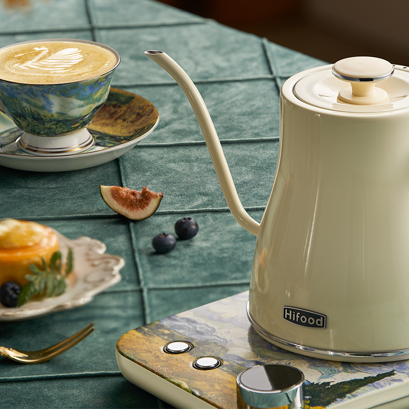 Hifood家用电热水壶长嘴小型功夫茶烧煮开水壶泡茶手冲咖啡控温壶
