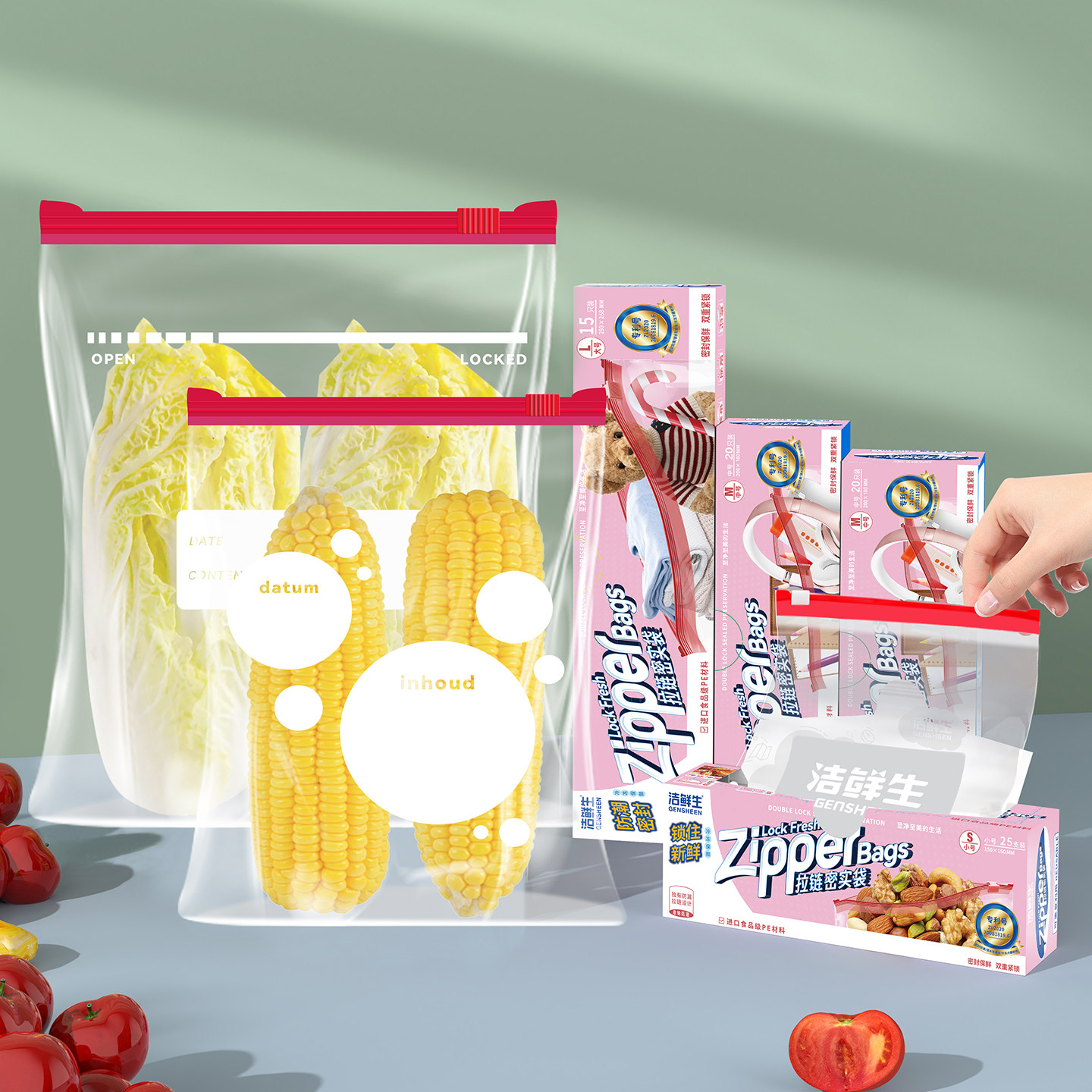 密封袋家用保鲜袋食品级自封分装袋冰箱冷冻专用食品袋拉链收纳袋,淘宝优惠券,粉丝福利购,淘宝优惠卷