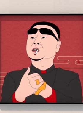 范德彪画抽象艺术画壁画喷绘松木背框画装修装饰画北欧风格背景墙