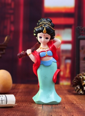 新款敦煌飞天古风ins树脂手办创意国潮人物周边手办景区热卖品