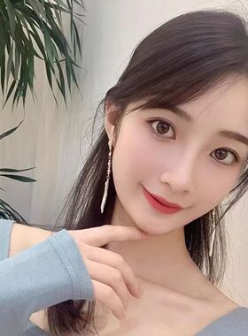 原创极光巴洛克牙签珍珠耳环小众设计长款高级感耳饰
