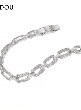 阿吉豆AJIDOU时尚金属风潮酷手链欧美潮时尚首饰简约优雅闪耀配饰