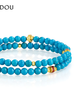 阿吉豆AJIDOU手链女款绿松石葫芦手串轻奢高级感串珠官方精致手饰
