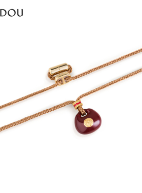 AJIDOU阿吉豆项链女款红色福袋时尚休闲毛衣链