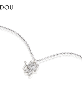 阿吉豆AJIDOU璀璨猫咪项链送女友