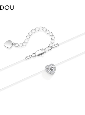 阿吉豆AJIDOU人鱼之泪爱心项链女