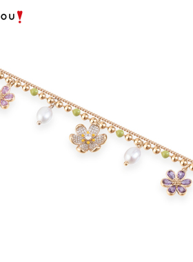 AJIDOU阿吉豆手饰女款四叶草和小方糖系列手链手串